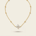 Petite Bloom Necklace, 18K PVD Gold