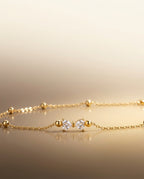 Little Bow Necklace, 18K PVD Gold