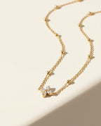 Petite Bloom Necklace, 18K PVD Gold